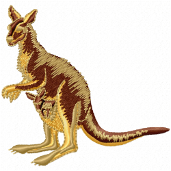 Kangaroo Embroidery Design 2 Kangaroo Embroidery Design 2